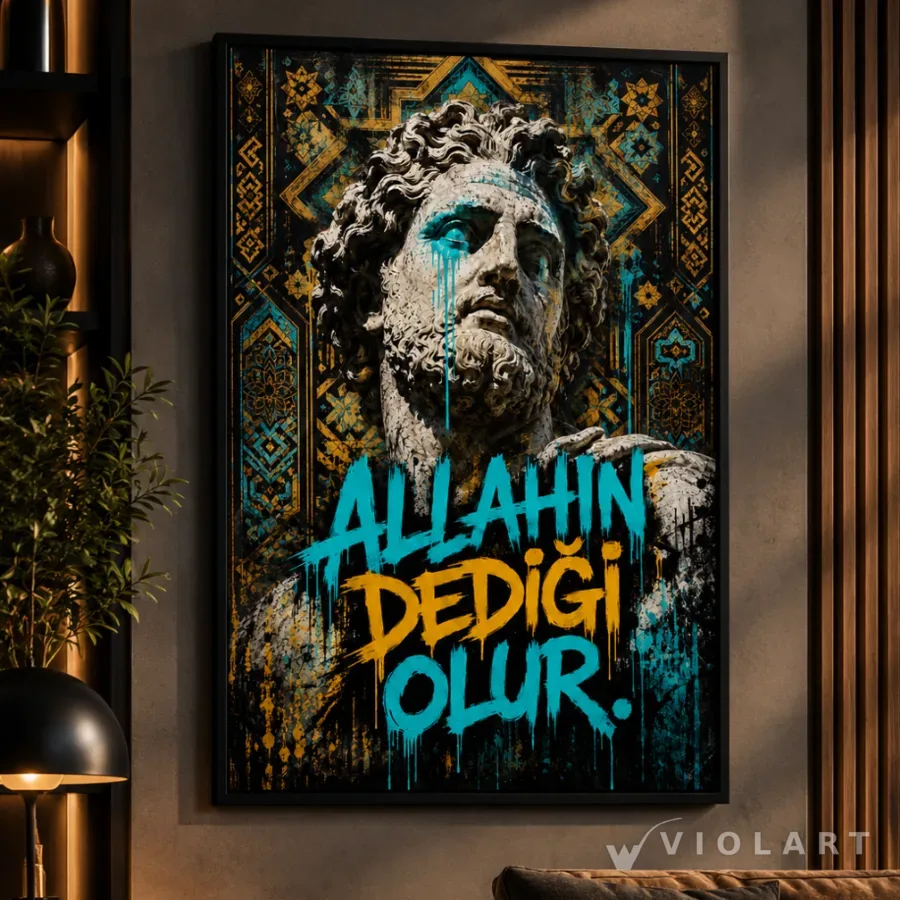 Allah'ın Dediği Olur II tablosu duvarda