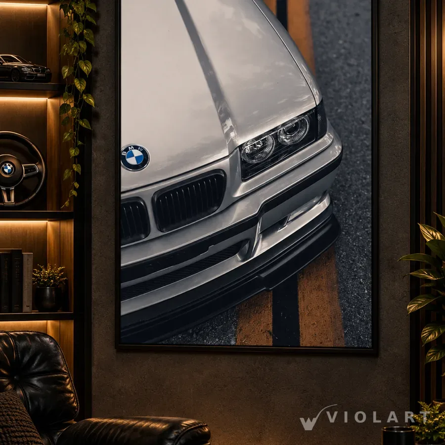 BMW E36 M3 tablosu duvarda