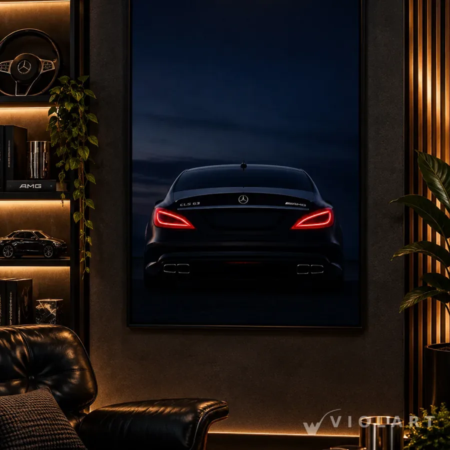 CLS63 AMG İkonik Stop tablosu duvarda