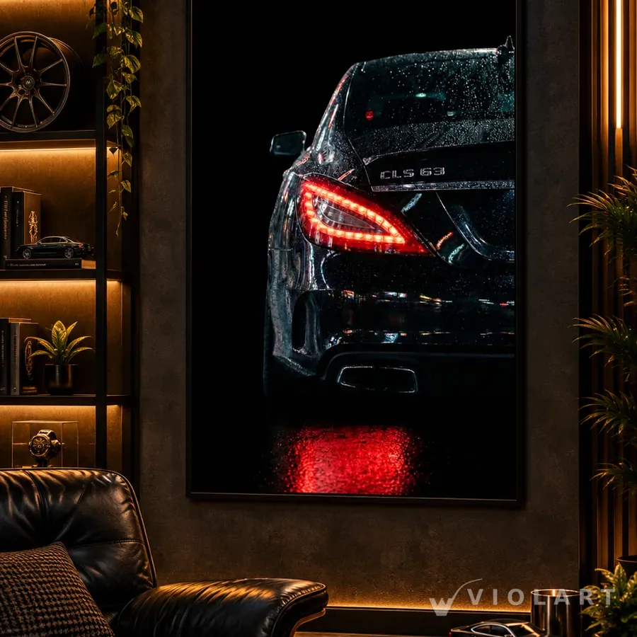 Mercedes CLS63 AMG II tablosu duvarda